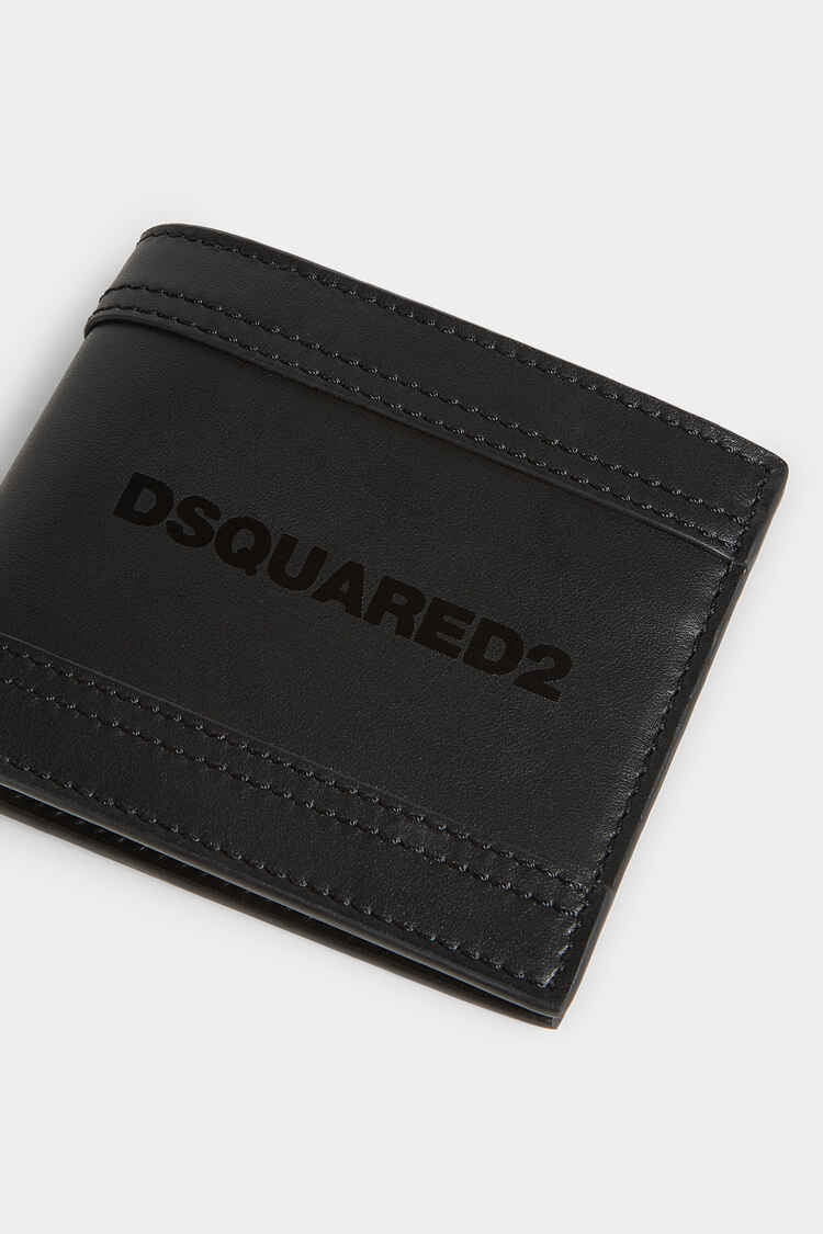 DSQUARED2｜DEEP BLACK LEATHER WALLET Men's Wallet