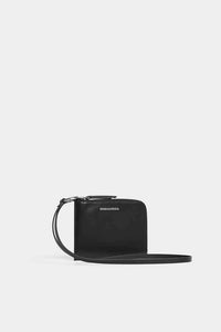 DSQUARED2｜BONDAGE LEATHER POUCH Men's Crossbody Bag