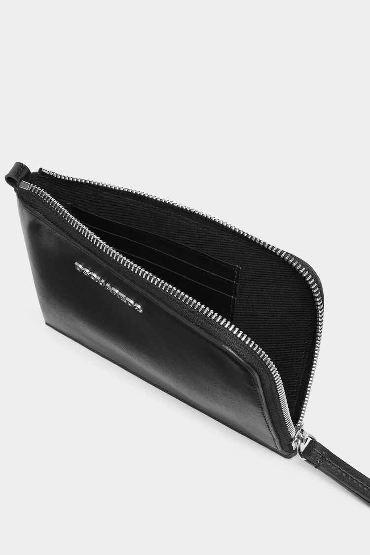 DSQUARED2｜BONDAGE LEATHER POUCH Men's Crossbody Bag