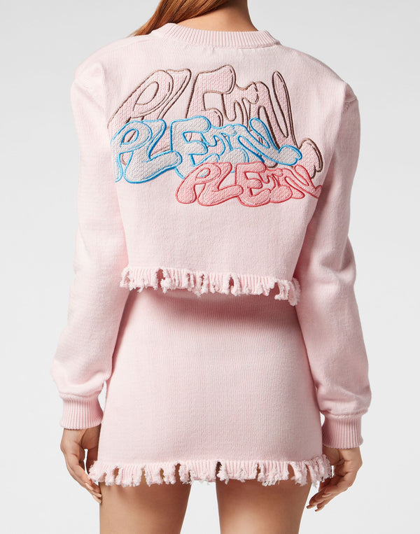 Philipp Plein｜Cropped Top Cardigna Monogram Women's Top