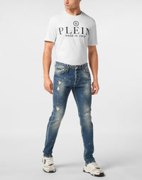 Philipp Plein Super Straight Studs 潑漆男款穿搭示範 189cm 32號