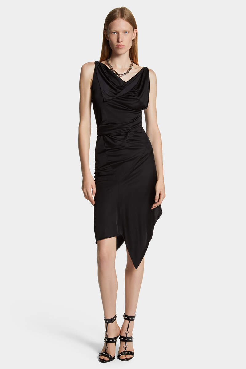DSQUARED2｜ASYMMETRICAL JERSEY DRESS Women's Dress