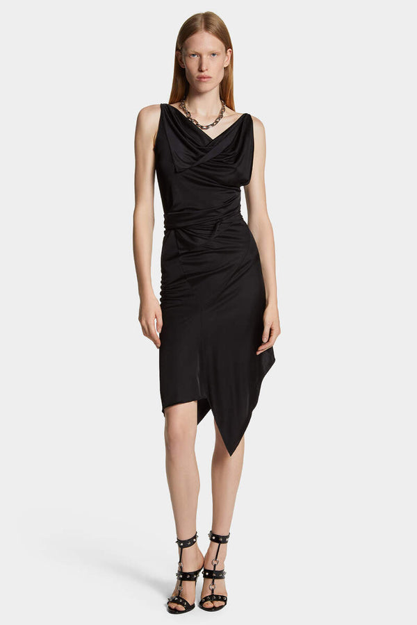 DSQUARED2｜ASYMMETRICAL JERSEY DRESS Women's Dress