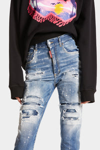 DSQUARED2｜LIGHT MIAMI WASH HIGH WAIST TWIGGY JEAN Women's Jeans