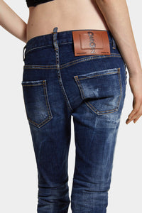DSQUARED2｜DARK WHITE LINE WASH COOL GIRL JEANS Women's Jeans
