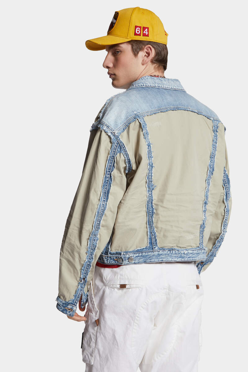DSQUARED2｜SUPER RIPPED MIXED JACKET Men's Jacket
