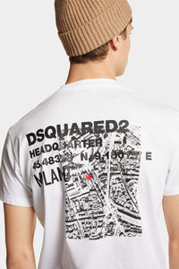 DSQUARED2｜CERESIO MAP COOL FIT T-SHIRT Men's T-Shirt