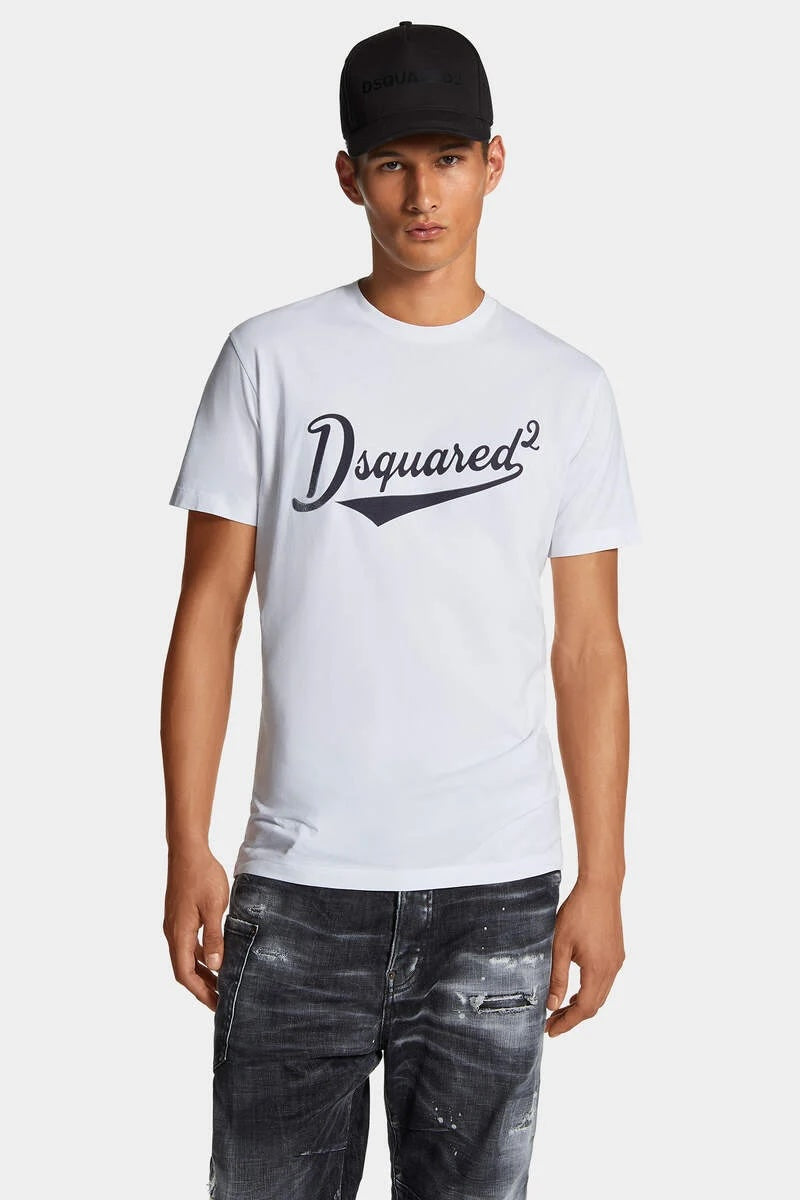 DSQUARED2｜COOL FIT VELVET LOGO T-SHIRT Men's T-Shirt