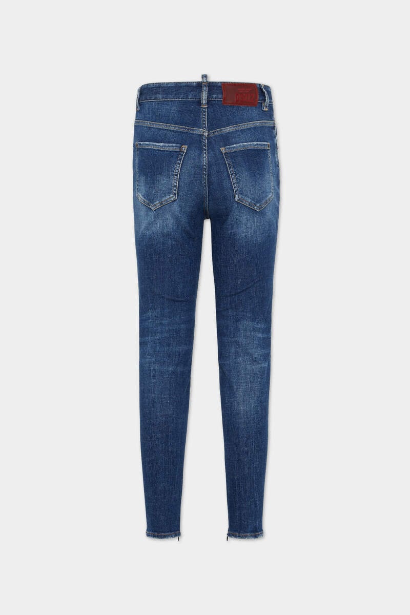 DSQUARED2｜MEDIUM EASY WASH HIGH WAIST TWIGGY JEANS Women's Jeans