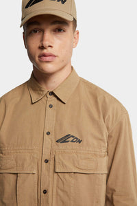 DSQUARED2｜ICON NEW GENERATION RIPSTOP CROPPED SHIRT Men's Shirt