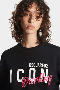 DSQUARED2｜ICON DARLING COOL FIT CREWNECK SWEATSHIRT Women's Sweatshirt