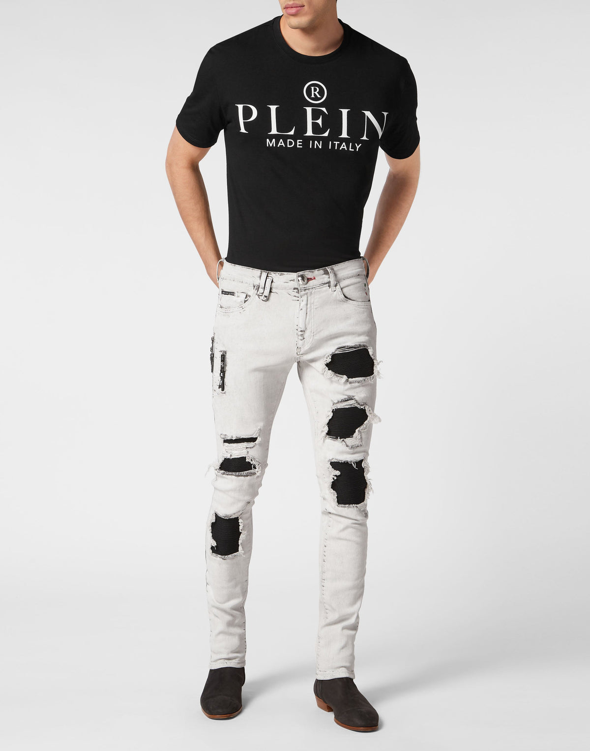 Philipp Plein｜Denim Trousers Rock Star Fit Men's Jeans