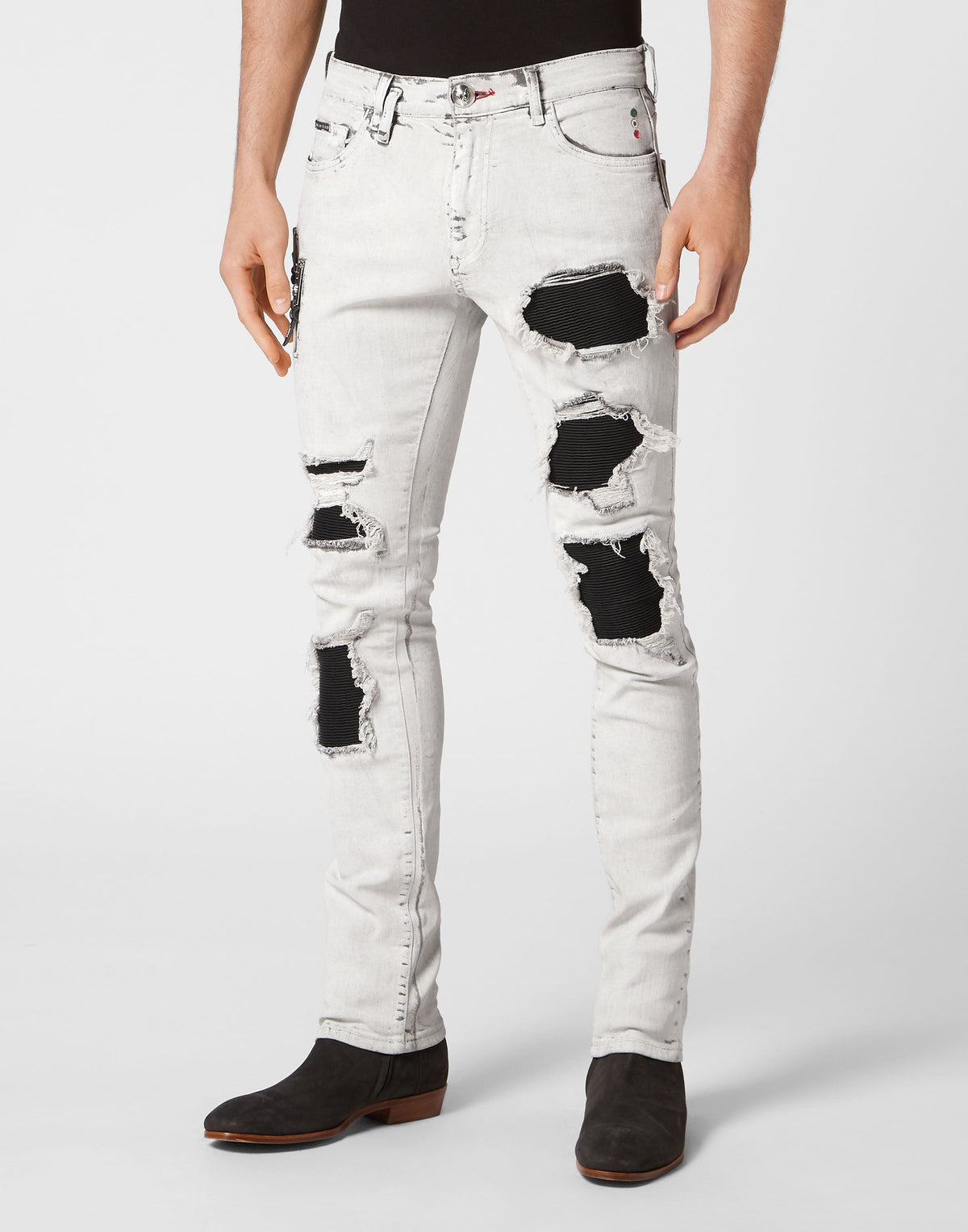 Philipp Plein｜Denim Trousers Rock Star Fit Men's Jeans