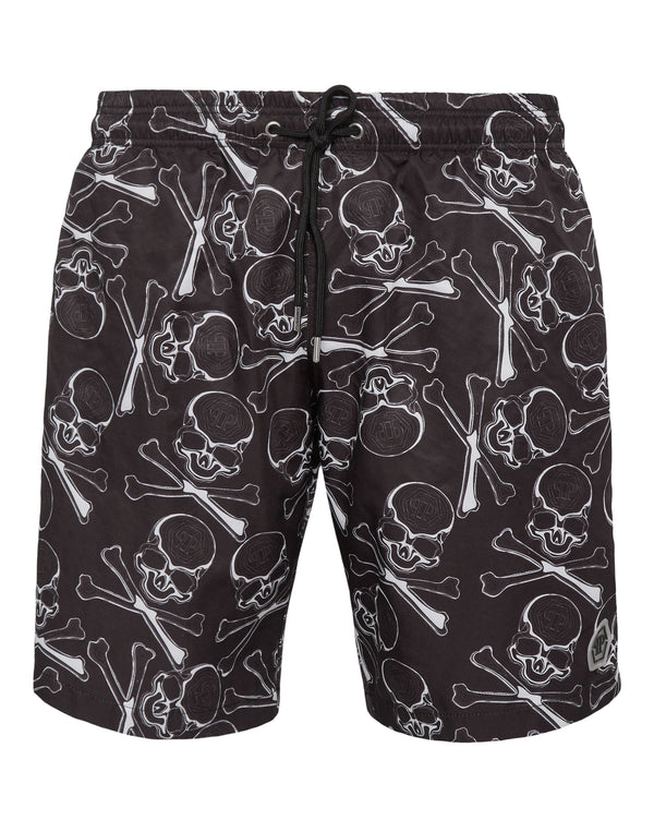 PHILIPP PLEIN Swim-Trunks Skull&Bones