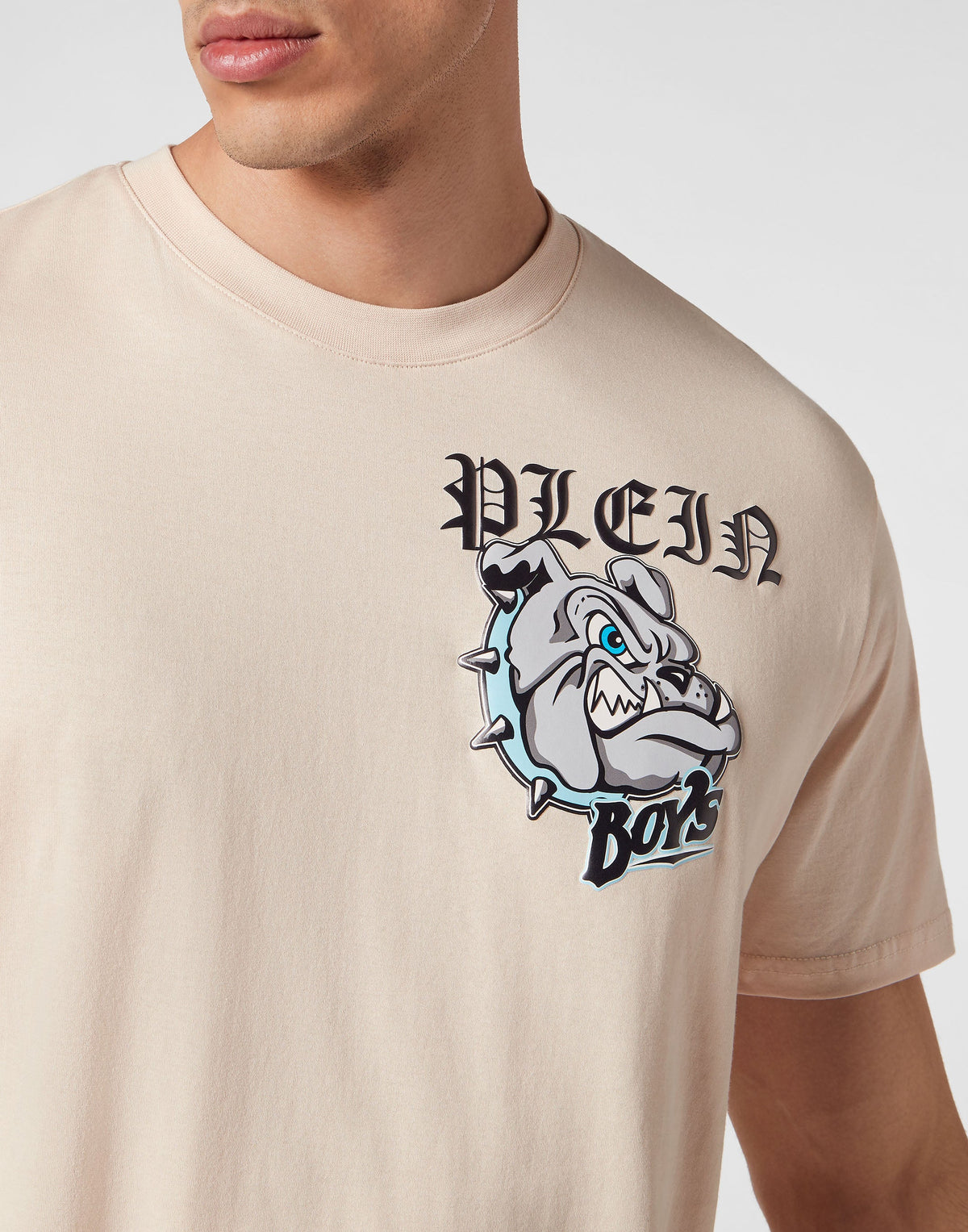 Philipp Plein｜T-Shirt Round Neck SS Bulldogs Men's T-Shirt