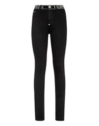 PHILIPP PLEIN High Waist Jeggings Crystal