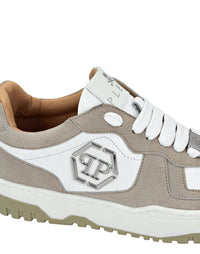 Philipp Plein｜Mix Leather Lo-Top Sneakers Men's Sneakers