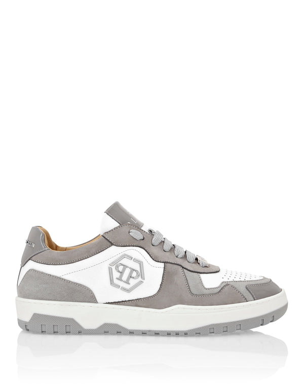 Philipp Plein｜Mix Leather Lo-Top Sneakers Men's Sneakers