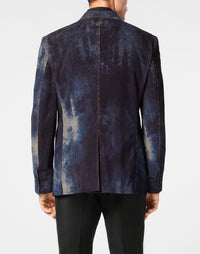 Philipp Plein｜Bleached Velvet Blazer Gigolò Fit Men's Blazer