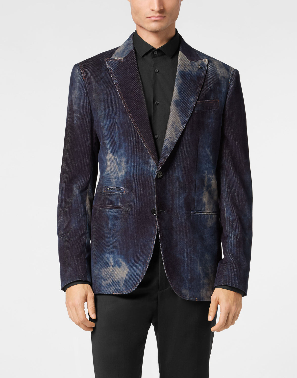 Philipp Plein｜Bleached Velvet Blazer Gigolò Fit Men's Blazer