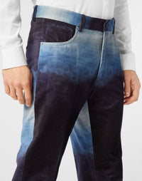Philipp Plein｜Bleached Velvet Urban Fit Chinos Men's Trousers