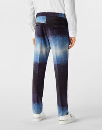 Philipp Plein｜Bleached Velvet Urban Fit Chinos Men's Trousers