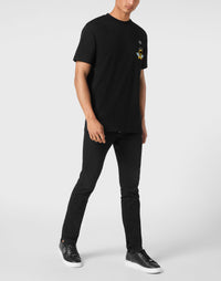 Philipp Plein｜Jersey T-shirt Round Neck SS Smile Men's T-Shirt