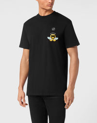 Philipp Plein｜Jersey T-shirt Round Neck SS Smile Men's T-Shirt