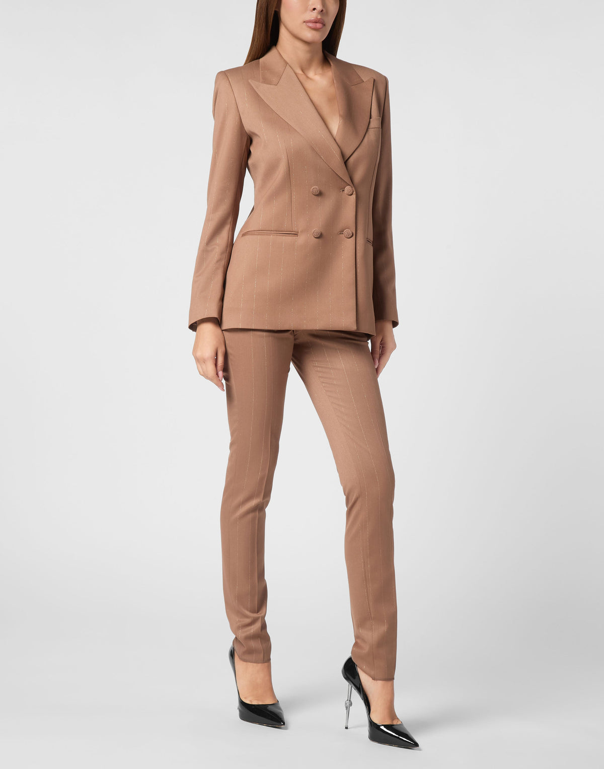 Philipp Plein｜Gold Fit Blazer LS Women's Blazer