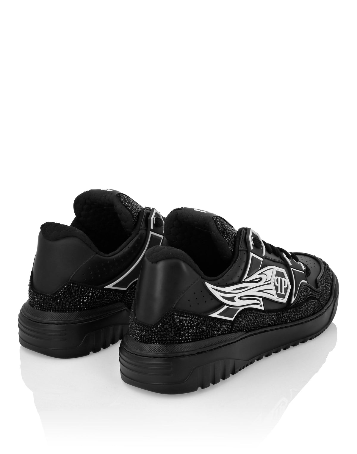 Philipp Plein｜Leather Low-Top Sneakers Moon Walker Men's Sneakers
