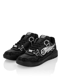 Philipp Plein｜Leather Low-Top Sneakers Moon Walker Men's Sneakers