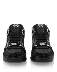 Philipp Plein｜Leather Low-Top Sneakers Moon Walker Men's Sneakers