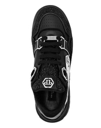 Philipp Plein｜Leather Low-Top Sneakers Moon Walker Men's Sneakers