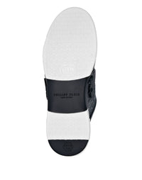 Philipp Plein｜Croco Printed Leather Lo-Top Sneakers Hexagon Men's Sneakers