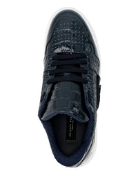 Philipp Plein｜Croco Printed Leather Lo-Top Sneakers Hexagon Men's Sneakers