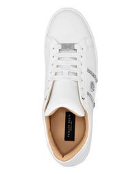 Philipp Plein｜Leather Lo-Top Sneakers Studs Women's Sneakers