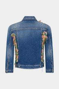 DSQUARED2｜MEDIUM SPOTS WASH JEANS JACKET Women's Denim Jacket