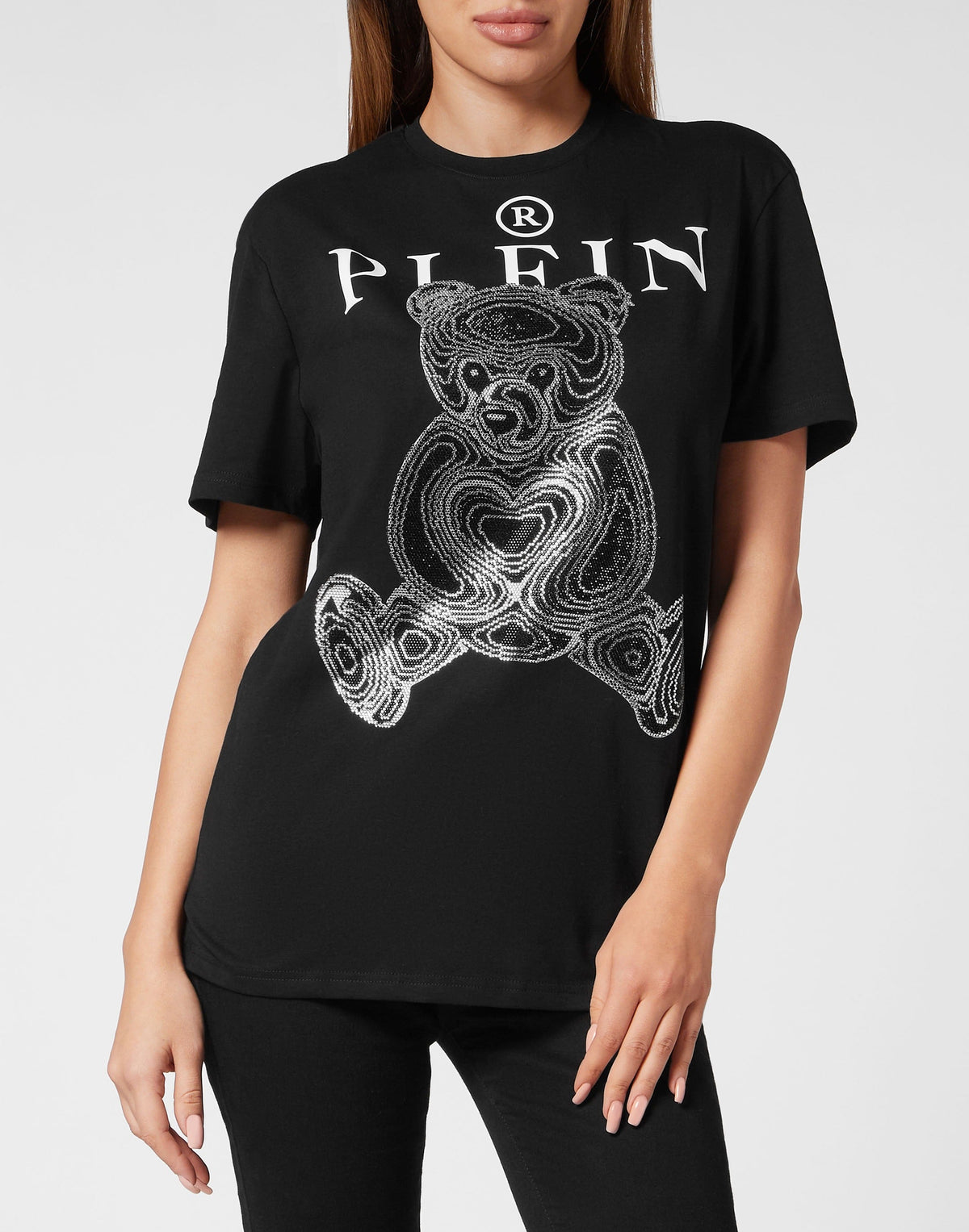 Philipp Plein｜T-Shirt Man Fit Teddy Bear Women's T-Shirt