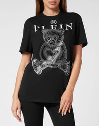 Philipp Plein｜T-Shirt Man Fit Teddy Bear Women's T-Shirt