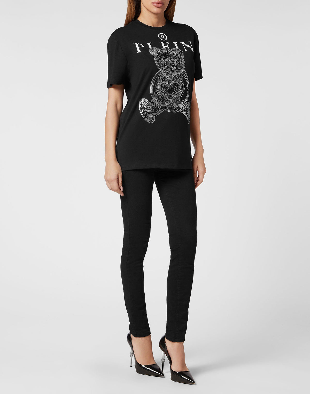 Philipp Plein｜T-Shirt Man Fit Teddy Bear Women's T-Shirt