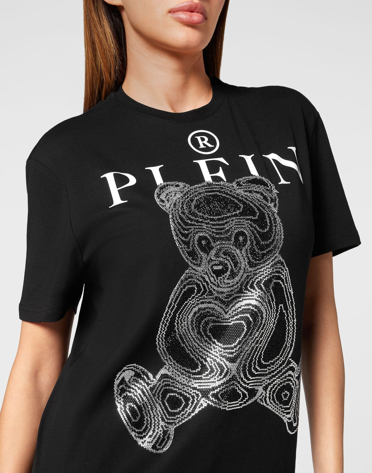 Philipp Plein｜T-Shirt Man Fit Teddy Bear Women's T-Shirt